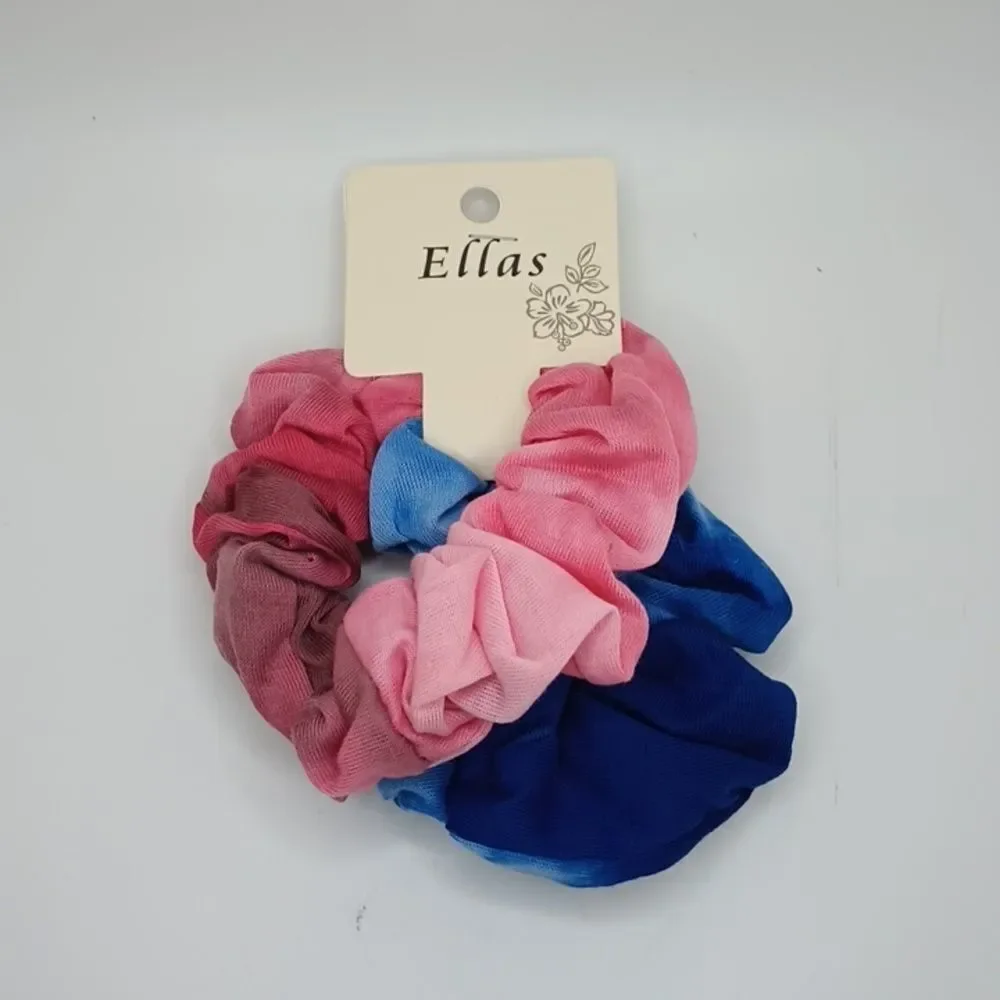 SOFT tiedye scrunchies pink and blue Tie-dye